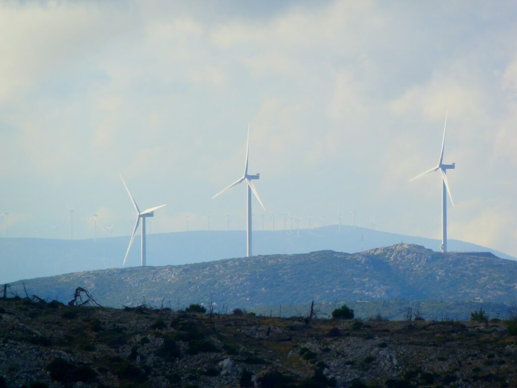 wind turbines as part of sustainable development